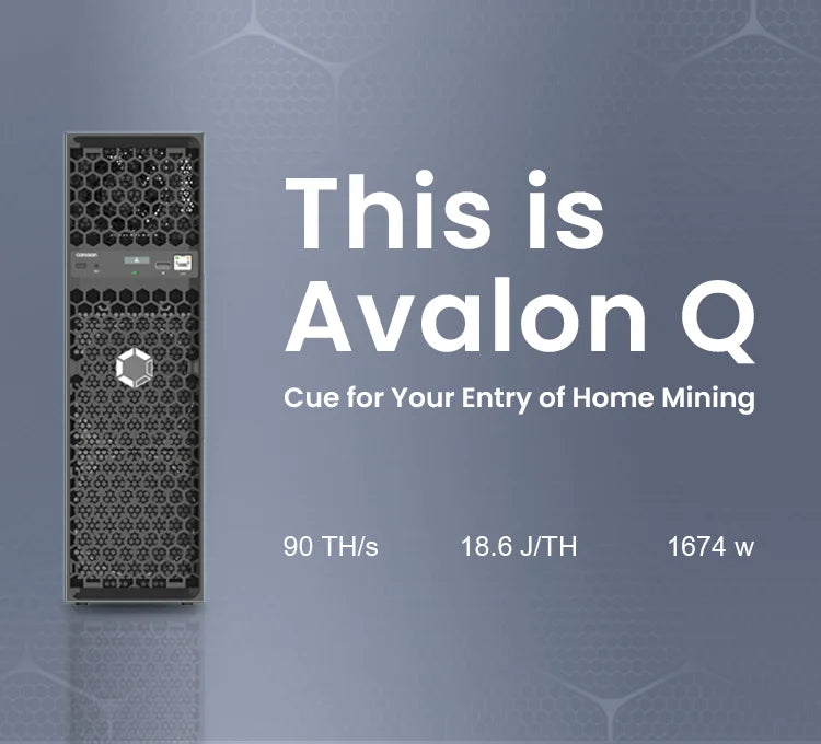 Canaan Avalon Q 90TH Bitcoin SHA-256 Miner low-noise efficient ASIC UAE